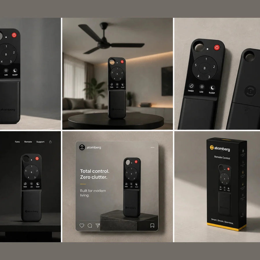 Atomberg renesa BLDC fan remote - Symphora