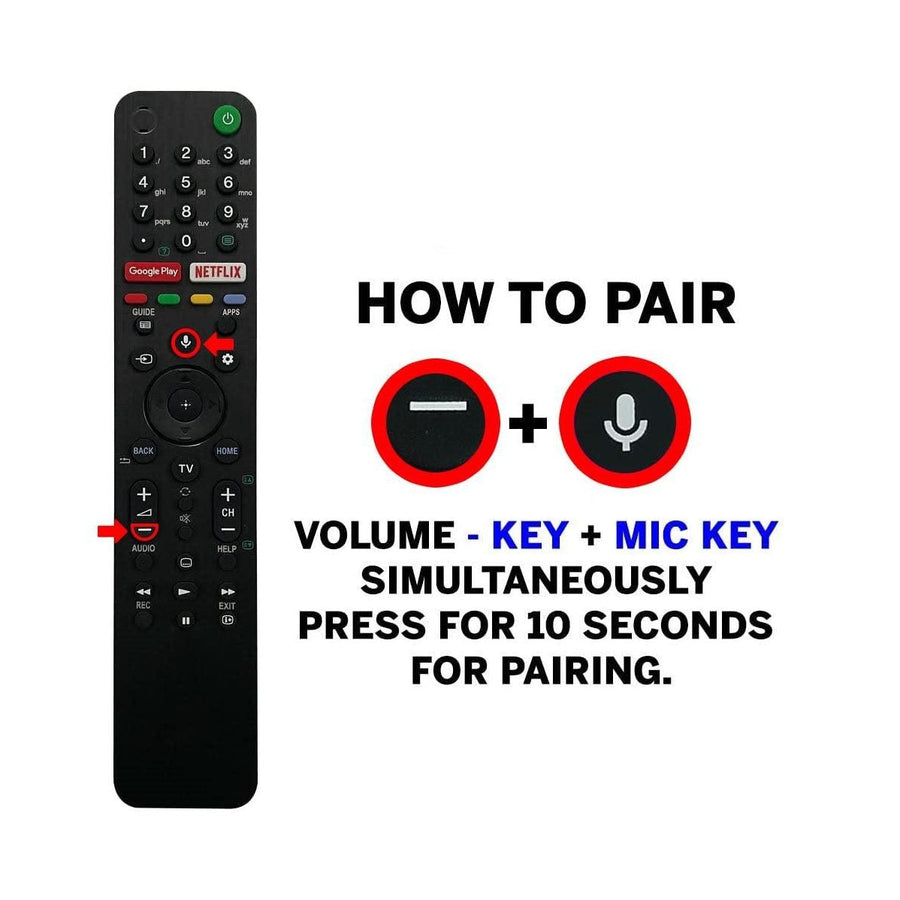 Sony tv remote RMF-TX500E / TX-500P - Compatible with Bravia Android TVs ( Voice Command )