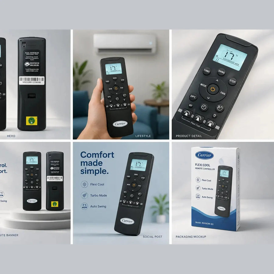 Carrier ac remote RG56CMI-B0 / RG56CMI-B1 / RG56CMI-B2 - Symphora