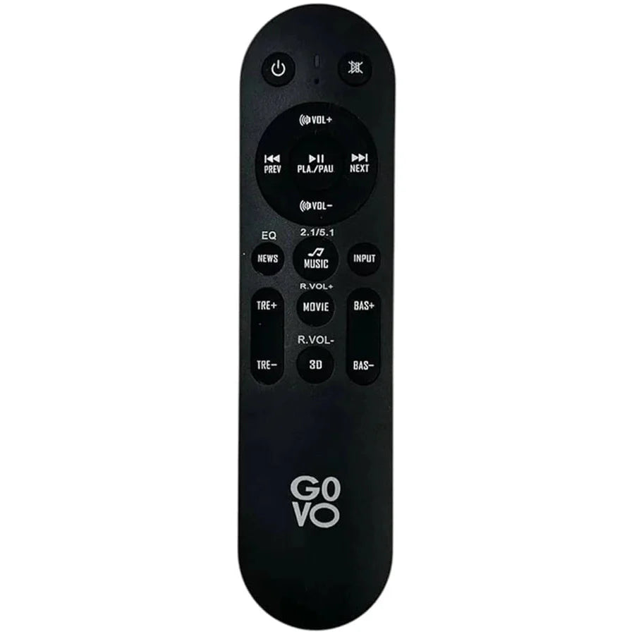 Govo soundbar remote for GoSurround - Symphora