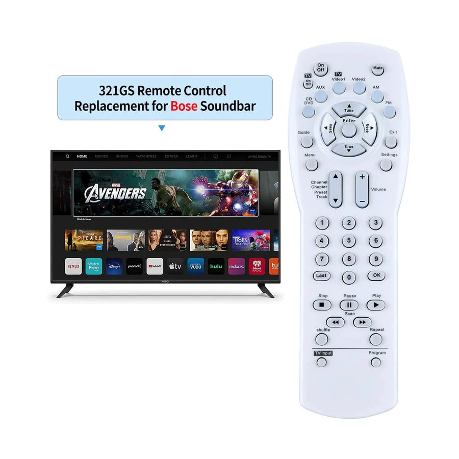 Remote Control fit for Bose 321 3-2-1 Series I Audio/Video Receiver (Work for Bose 321 Series I ONLY) - Symphora