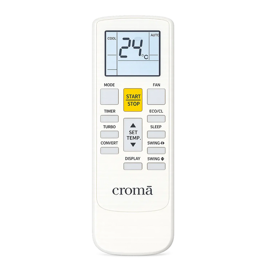 Croma ac remote - Efficient replacement