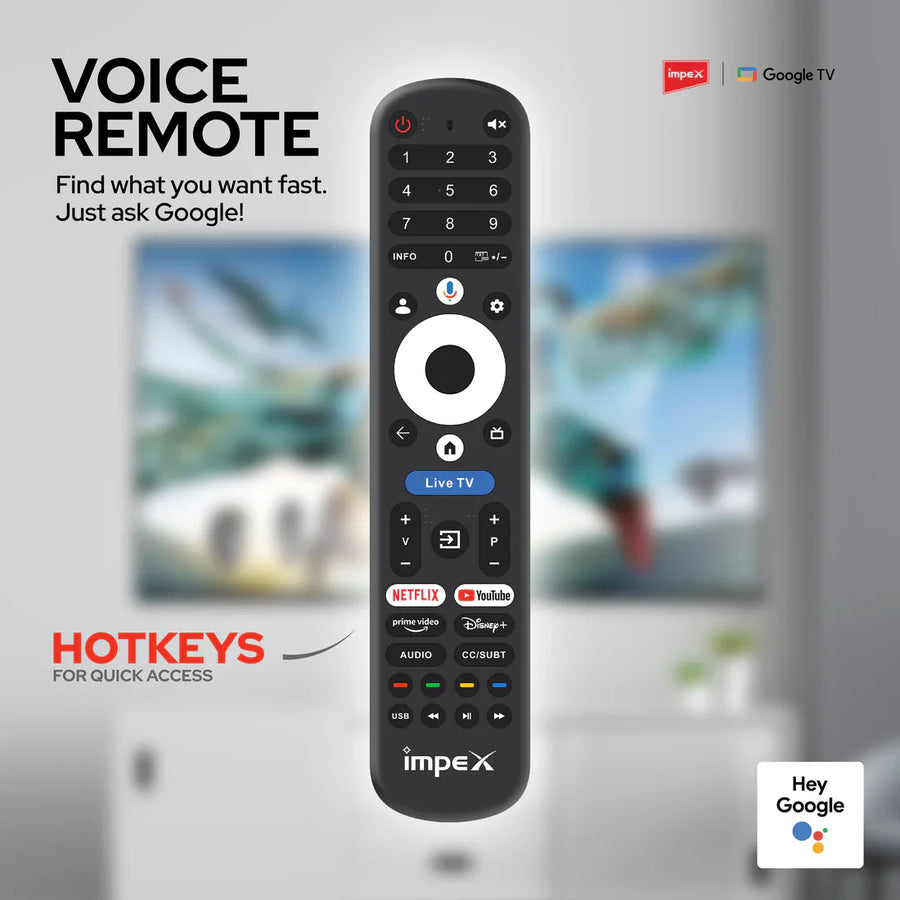 Impex google tv remote ( Voice command working ) - Symphora