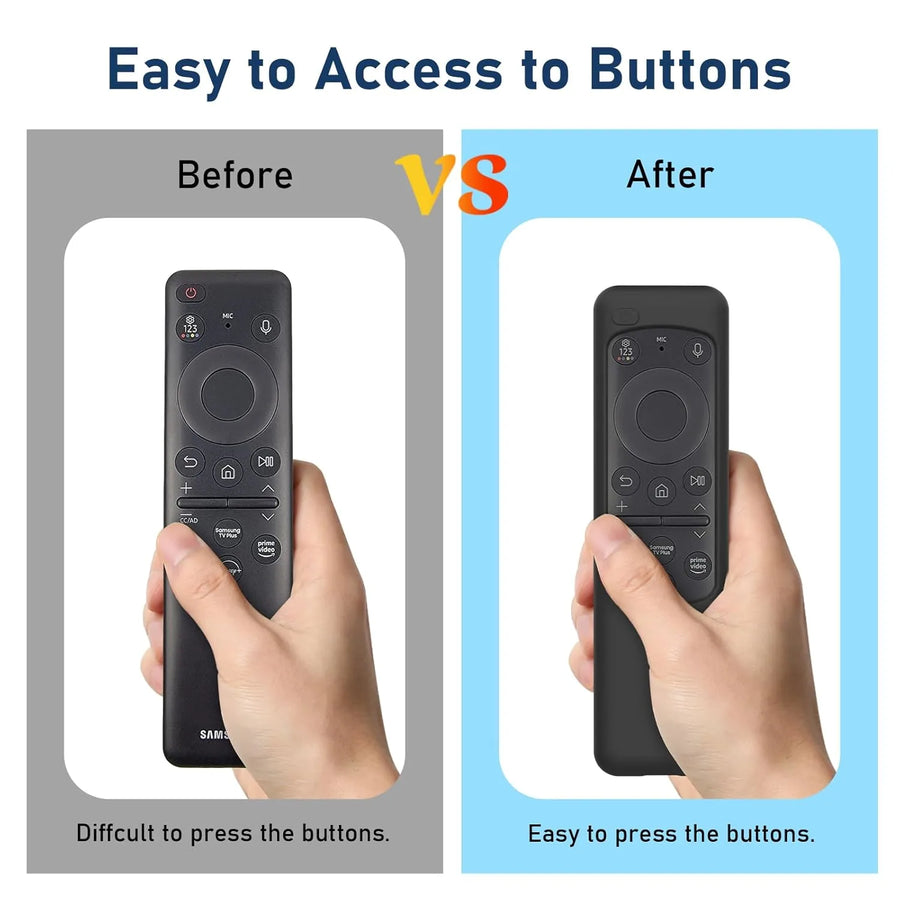 Samsung smart tv remote silicone cover Protective Case ( Black ) - Symphora