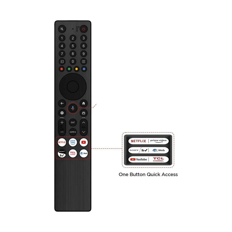 TCL Google tv Remote ( Voice command ) - Symphora